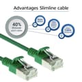 Miniatyrbild 4 av 8: ACT Grön 3 meter LSZH U/FTP CAT6A datacenter slimline patchkabel utan hak med RJ45-kontakter (DC7703)