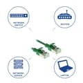 Miniatyrbild 6 av 8: ACT Grön 3 meter LSZH U/FTP CAT6A datacenter slimline patchkabel utan hak med RJ45-kontakter (DC7703)
