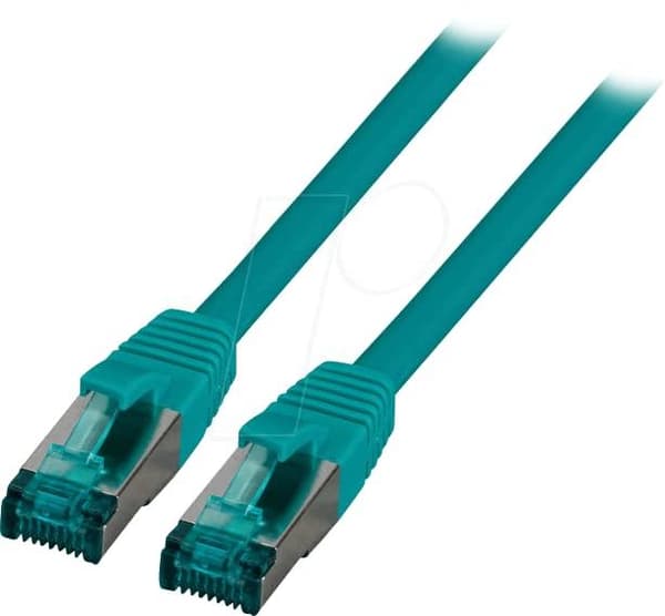 Producent: EFB Elektronik RJ45 patchkabel S/FTP, Cat.6A, LSZH, 1m, grøn Det skærmede Cat.6A RJ45 patchkabel sikrer meget gode egenskaber til 10 Gigabi
