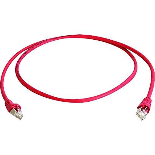 Telegärtner MP8 FS 600 - Crossover kabel - RJ-45 (M) til RJ-45 (M) - 5 m - SFTP -Cat.7 råkabel - rød