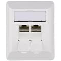 Pikkukuva 1 / 3: Telegärtner AMJ45 8/8 K AP Cat.6A - Pistorasia - RJ-45 X 2 - Alpine White (J00023A0204)