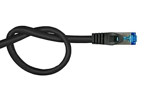 Alcasa 8060-SF100S Network Cable 10 m Cat6a S/FTP (S-STP) Black (8060-SF100S)