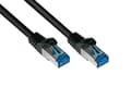 Miniatyrbild 1 av 4: Alcasa 8060-SF100S Network Cable 10 m Cat6a S/FTP (S-STP) Black (8060-SF100S)