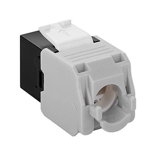 DS-IT CAT6a UTP Keystone -verkkoliitin – työkaluton – musta (DS-KC-UTP6A-TL-1)