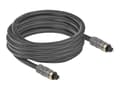 Miniatyrbild 1 av 3: Delock - Digial audiokabel (optisk) - TOSLINK hane till TOSLINK hane - 5 m - antracit