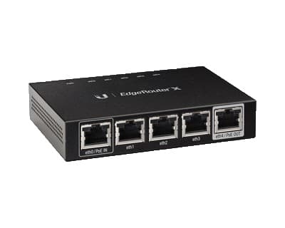 Ubiquiti EdgeRouter X, 5-Ports, Gigabit, Passive PoE, black musta