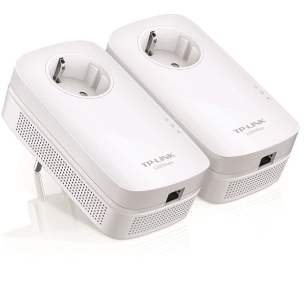 TP-Link AV1200 Gigabite Passthrough Powerline Starter Kit Hvit