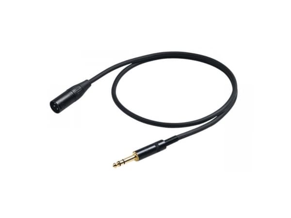 Proel CHL230LU3, 6.35mm, Hanstik, XLR (3-nastainen), Hunstik, 3 m, Sort