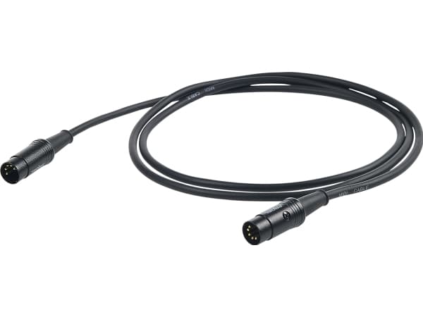 PROEL MIDI-kabel, 3m, svart