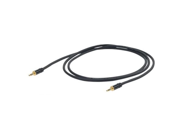 Proel CHLP175LU15, 3.5mm, Hanstik, 3.5mm, Hanstik, 1,5 m, Musta