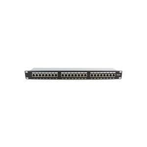 MicroConnect - Patch Panel - Sort - 48,3 cm (19") - 24 porte Sort