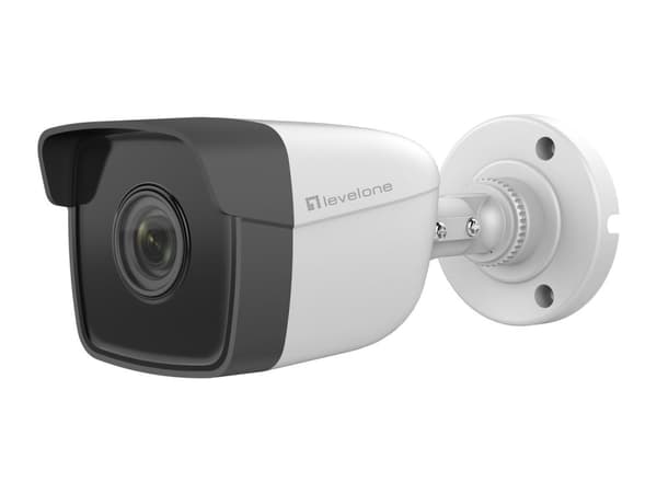 LevelOne GEMINI Fixed IP Network Camera - 2 Megapixels - H.265 - 802.3af PoE - IR LED'er - Indendørs / Udendørs (FCS-5201)