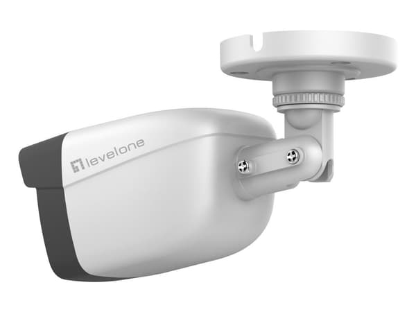 LevelOne GEMINI Fixed IP Network Camera - 2 Megapixels - H.265 - 802.3af PoE - IR LED'er - Indendørs / Udendørs (FCS-5201)