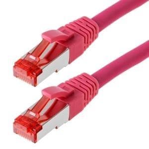 Helos - patch -kaapeli - RJ-45 (M) - RJ-45 (M) - 5 m - SFTP-kaapeli - CAT 6 - magenta