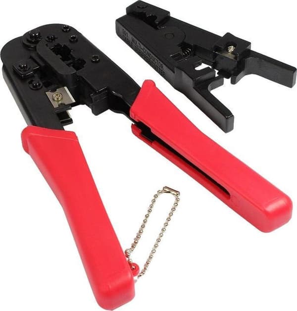 Universaali verkkotyökalusarja 15,20 cm (6") 1, sis. 20x RJ45-tulppaa/tappisuojaholkkia, Good Connections® (GC-N0036)
