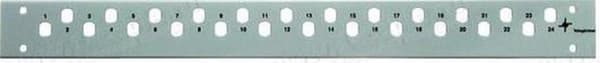Telegärtner 48,30 cm (19") fiberoptisk patch panel frontpanel til 12 x LC duplex koblinger, kan bruges til ECONOMY V serien, - 1 stk (H02025A0493)
