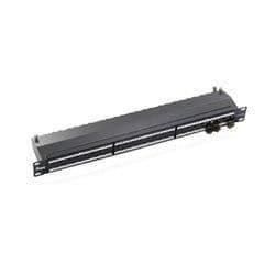 Patchpanel CAT.6A - UTRUSTNING - 24 portar - 1U - Hellgrau, RAL 7035