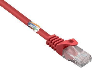 RF-5044012 RJ45 netværkskabel patchkabel CAT 5e U/UTP 3,00 m rød med (RF-5044012)