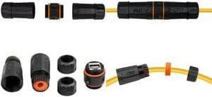 LogiLink Outdoor patch -kaapelin liitin, Cat.6A, suojattu RJ45-liitin - RJ45-liitin, Cat.6A liittämiseen - 1 kpl (NP0086)