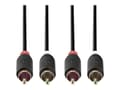 Miniatyrbild 2 av 4: Nedis - Ljudkabel - RCA hane till RCA hane - 5 m - antracit - rund