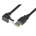 Miniatyrbild 1 av 4: Techly ICOC U-AB-10-ANG USB-kabel 1 m USB 2.0 USB A USB B Svart
