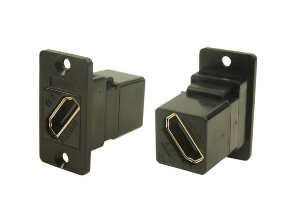 Cliff CP30688 HDMI-sovitin Liitäntä, uppoasennus musta 1 kpl