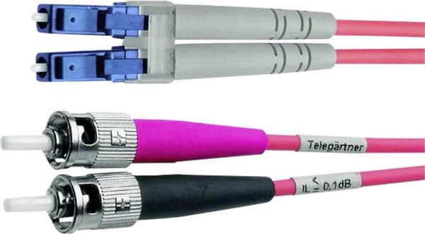 Telegartner - Patch kabel - LC (M) - ST (M) - 2 m - fiberoptisk - 9 / 125 mikron - gul