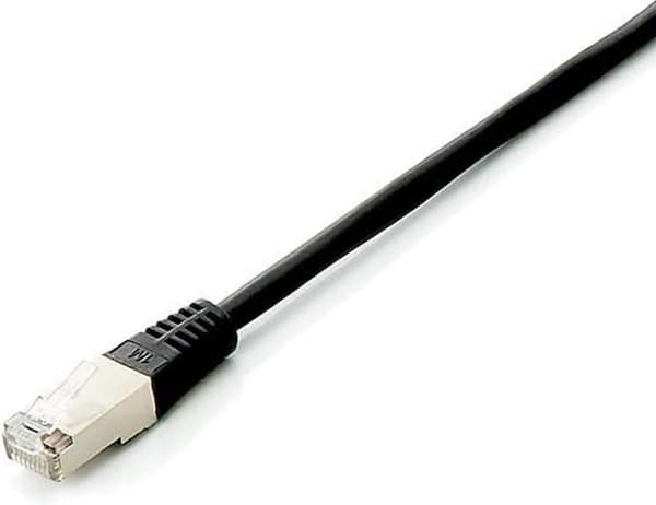 utrusta - Patchkabel - RJ-45 (M) till RJ-45 (M) - 10 m - S/FTP - CAT 6a - halogenfri, tvinnad - svart