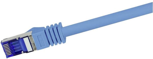 LogiLink patchkabel Ultraflex, Cat.6A, S/FTP, 15 m, blå med Cat.7 råkabel, ekstra fleksibelt & blødt kabel med - 1 stk (C6A106S)
