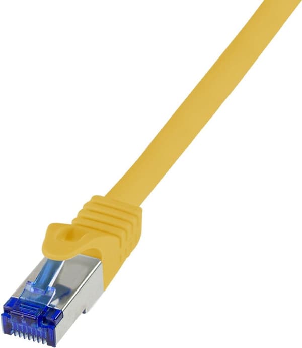 LogiLink patchkabel Ultraflex, Cat.6A, S/FTP, 1,5 m, gul med Cat.7 råkabel, extra flexibel & mjuk kabel med - 1 st (C6A047S)