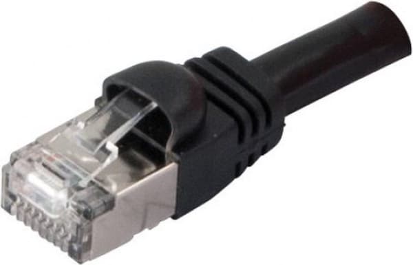 Producent: EFB Elektronik RJ45 patchkabel S/FTP, Cat.6, PVC, kortærmet, UL, 3m, sort Det UL-godkendte og skærmede Cat.6 RJ45 patchkabel sikrer meget g
