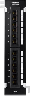 Miniatyrbillede 2 af 6: TRENDnet TC-P12C6V - Patch Panel - velegnet til vægmontering - CAT 6 - UTP - RJ-45 X 12