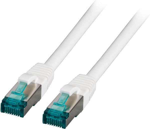Producent: EFB Elektronik RJ45 patchkabel S/FTP, Cat.6A, LSZH, 40m, hvid Det skærmede Cat.6A RJ45 patchkabel sikrer meget gode egenskaber til 10 Gigab