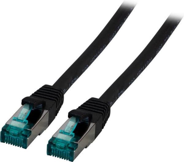 Producent: EFB Elektronik RJ45 patchkabel S/FTP, Cat.6A, LSZH, 50m, sort Det skærmede Cat.6A RJ45 patchkabel sikrer meget gode egenskaber til 10 Gigab