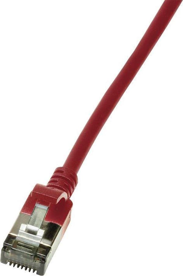 LogiLink Slim U/FTP netværkskabel Rød 0,5 m Cat6a U/FTP (STP) (CQ9024S)