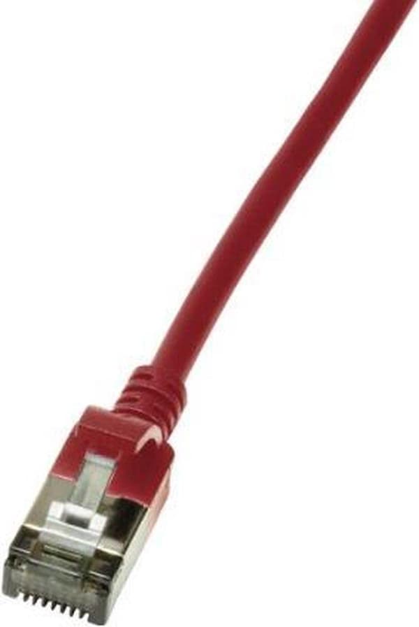 LogiLink Slim U/FTP netværkskabel Rød 0,5 m Cat6a U/FTP (STP) (CQ9024S)
