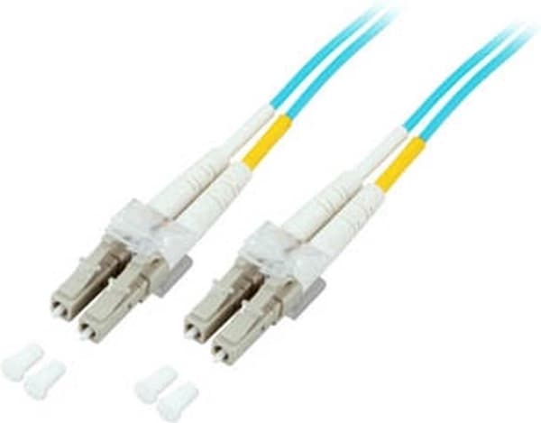 Duplex jumper LC/LC 50/125µ, 0,5 meter, ECOFIBER, OM3, LSZH (O0312.0.5)