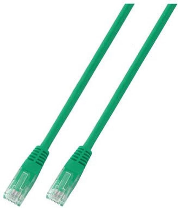 Producent: EFB Elektronik RJ45 patchkabel U/UTP, Cat.6, LSZH, CCA, 1m, grøn Det uskærmede Cat.6 RJ45 patchkabel sikrer meget gode egenskaber til 5 Gig