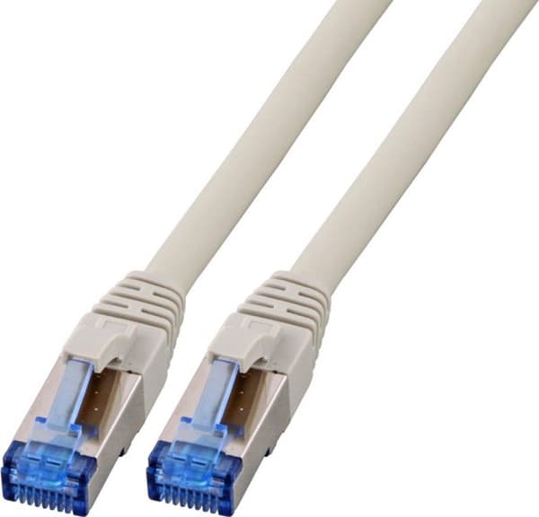 Producent: EFB Elektronik RJ45 patchkabel S/FTP, Cat.6A,Cat.7 råkabel TPE superflex, 25m, grå Det skærmede Cat.6A RJ45 patchkabel med komponentcertifi