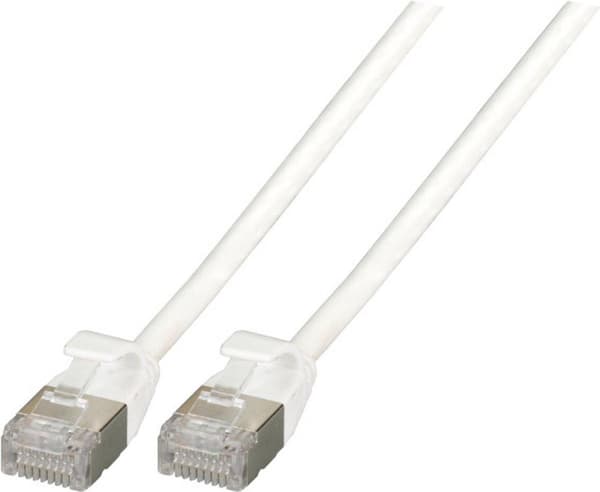 Valmistaja: EFB Elektronik RJ45 patch-kaapeli U/FTP, Cat.6A, raakakaapeli TPE 4.0mm ultraflex, 0.25m, valkoinen Suojattu Cat.6A RJ45 patch-kaapeli tak