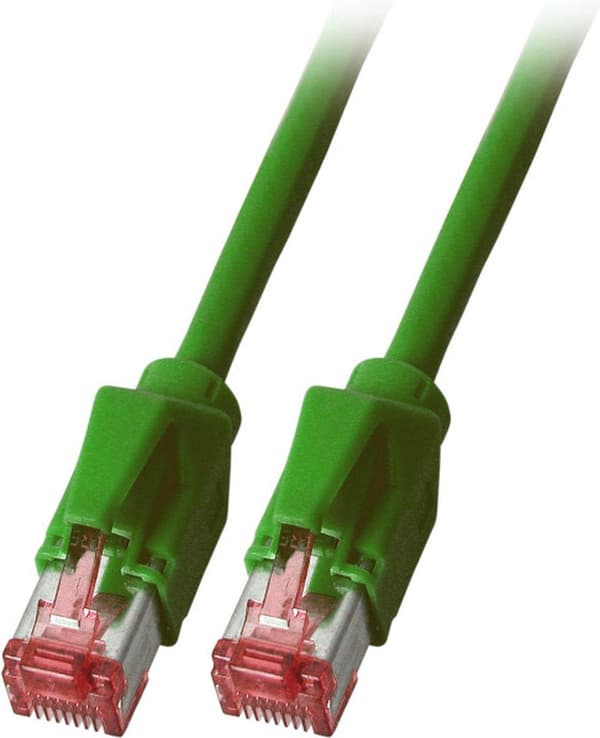 Tillverkare: EFB Elektronik RJ45 patchkabel S/FTP, Cat.6A, TM21, Datwyler 7702, 10m, green Cat.6A RJ45 patchkabel tillverkad i Europa säkerställer myc