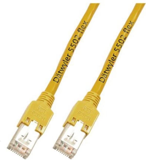 Producent: EFB Elektronik RJ45 patchkabel S/UTP, Cat.5e, TM11, Datwyler CU 5502 PVC, 1m, gul Cat.5e RJ45 patchkabel fremstillet i Europa sikrer meget
