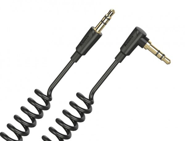 Hama Flexi-Slim, 3.5mm, Hankjønn, 3.5mm, Hankjønn, 1,5 m, Sort