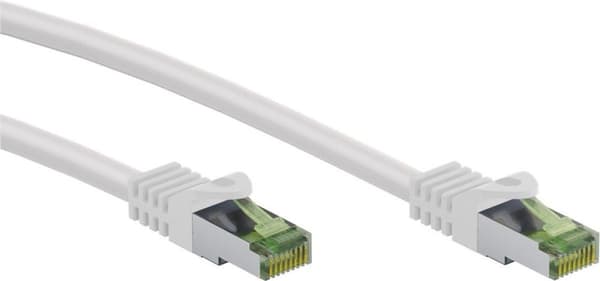 Goobay GHMT-certificeret CAT 8.1 patchkabel, S/FTP (PiMF), hvid (61103)