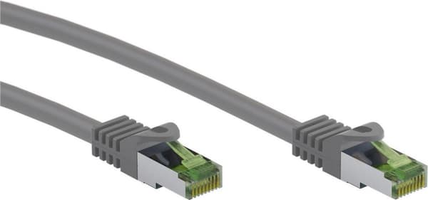 Goobay GHMT-certifierad CAT 8.1 patchkabel, S/FTP (PiMF), grå (61117)