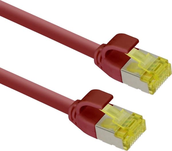 Erittäin ohut patch-kaapeli S/FTP Cat 6A rood 10 M - verkkokaapeli - tietokonekaapeli - kaapeli