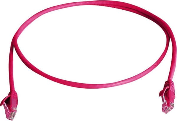 Telegärtner L00003A0206 RJ45 netværkskabel, patchkabel CAT 6 U/UTP 5,00 m Rood Vlambestendig, Halogeenfri 1 stuk(s)