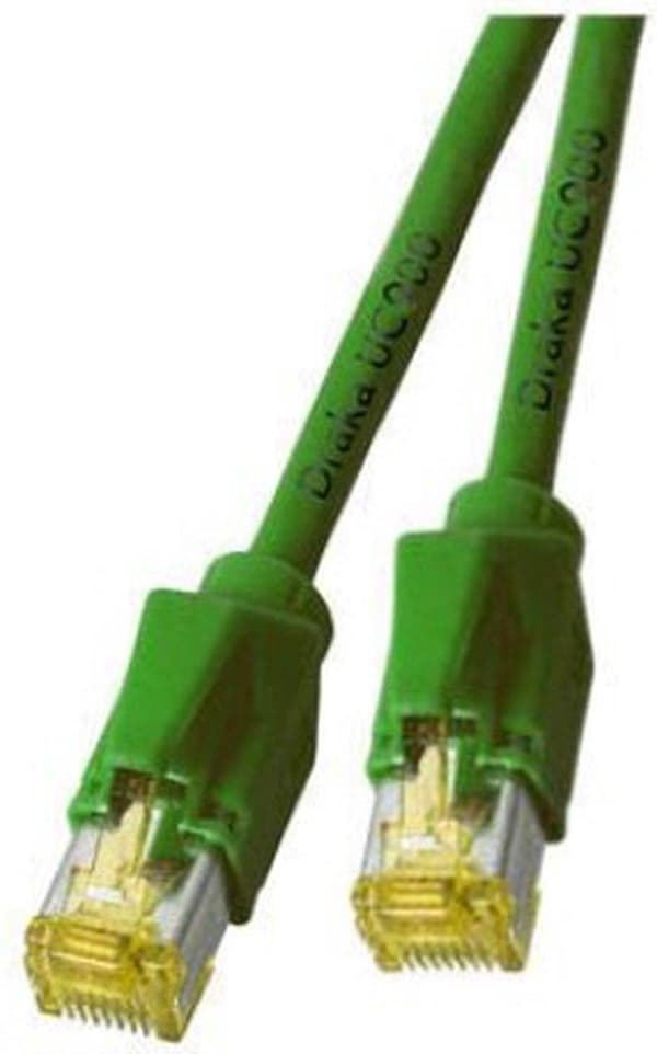 DRAKA K8560GN.3 RJ45 netværkskabel, patchkabel CAT 6A S/FTP 3,00 m Grøn Vlambestendig, Snagless 1 stk.
