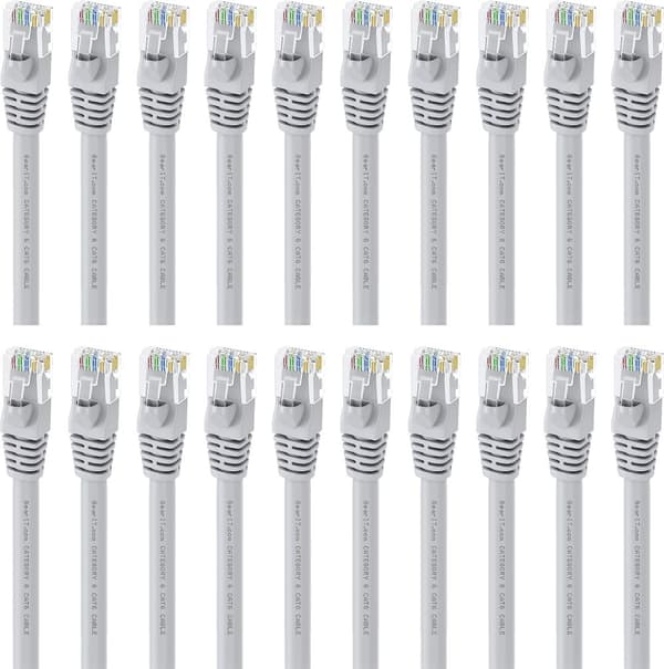 10cm - Nätverkskabel - Cat5e - Internetkabel (dator och switchar, nav, ADSL, router, modem och hubb, etc)