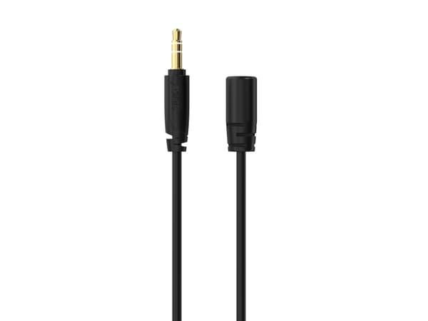 Sinox PRO 3,5 mm minijack förlängningskabel. 3 m. Svart